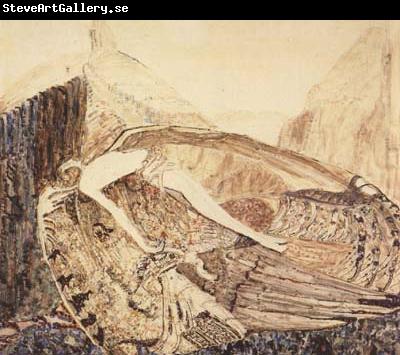 Vasily Surikov The Fallen Demon,on the death of Mikhail Vrubel (mk19)